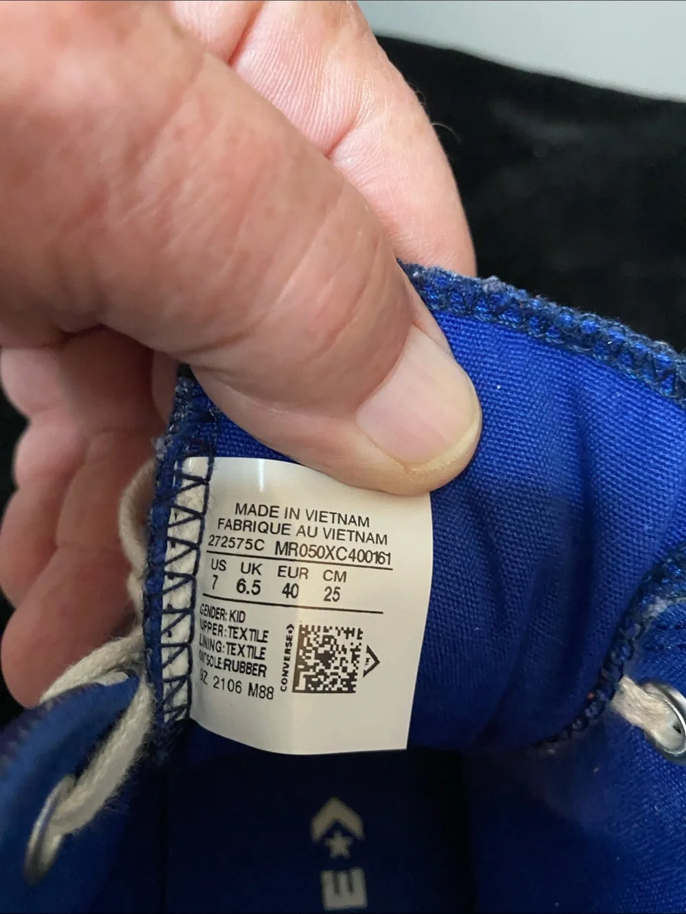 Converse Blue Gradient 'Not A Chuck' High-Top Sneakers Size 7.Kids